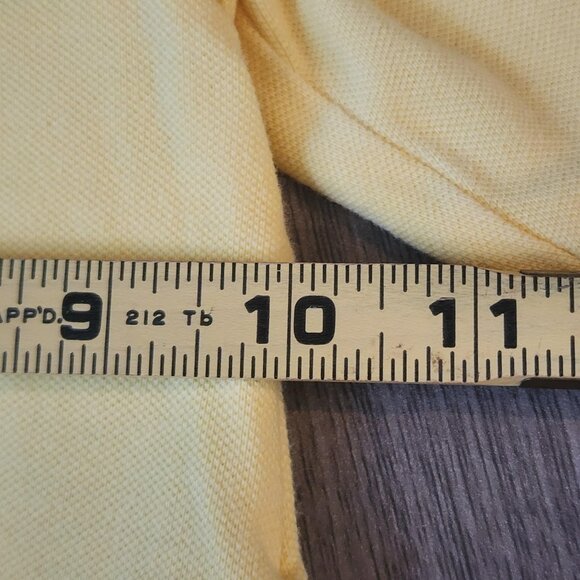 Ralph Lauren Dress Girls 12M Yellow Long Sleeve Polo Pleated Skirt Classic Logo - Picture 12 of 12